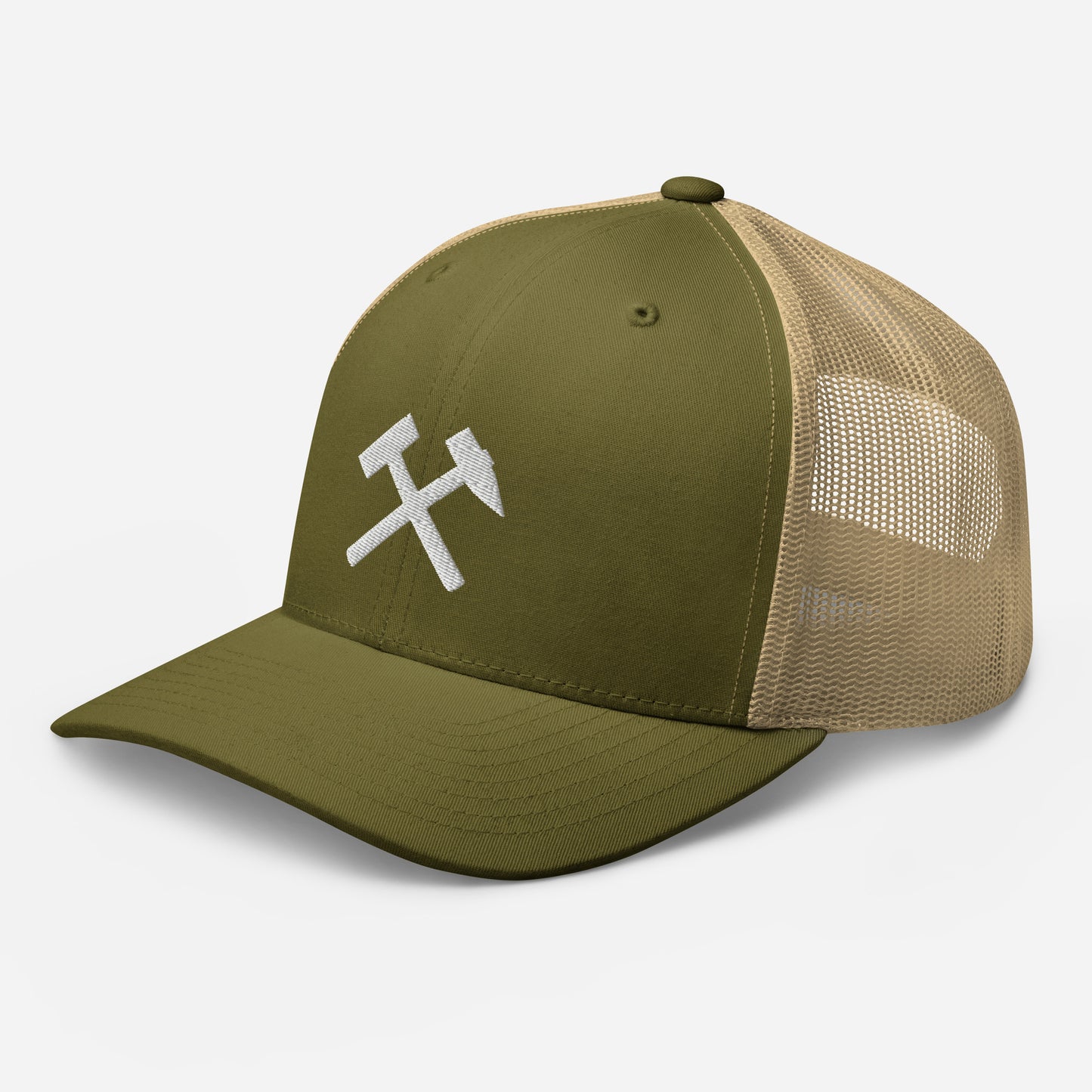 Trucker-Cap gekreuzte Hämmer (weiß) - Haamitstuff