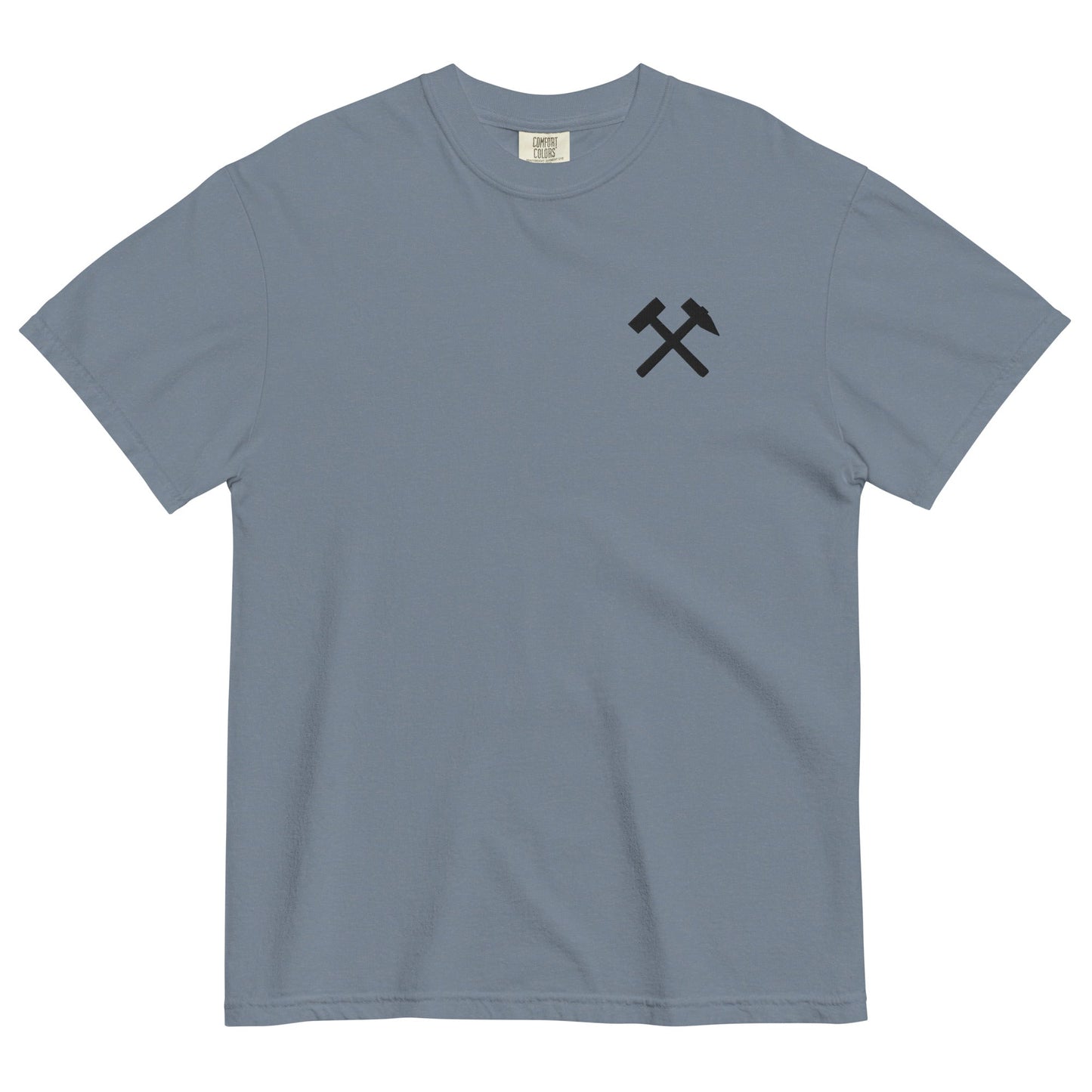 Unisex T-Shirt | Comfort Colors - gekreuzte Hämmer (schwarzer Stick) - Haamitstuff