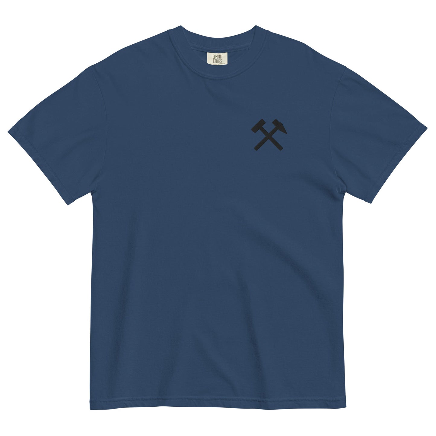 Unisex T-Shirt | Comfort Colors - gekreuzte Hämmer (schwarzer Stick) - Haamitstuff