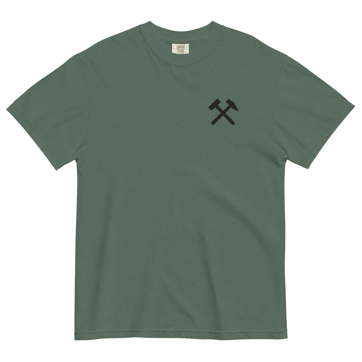 Unisex T-Shirt | Comfort Colors - gekreuzte Hämmer (schwarzer Stick) - Haamitstuff