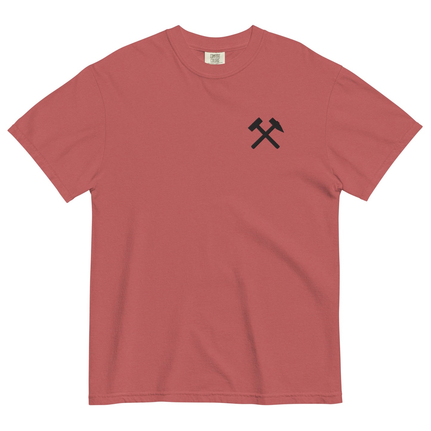 Unisex T-Shirt | Comfort Colors - gekreuzte Hämmer (schwarzer Stick) - Haamitstuff