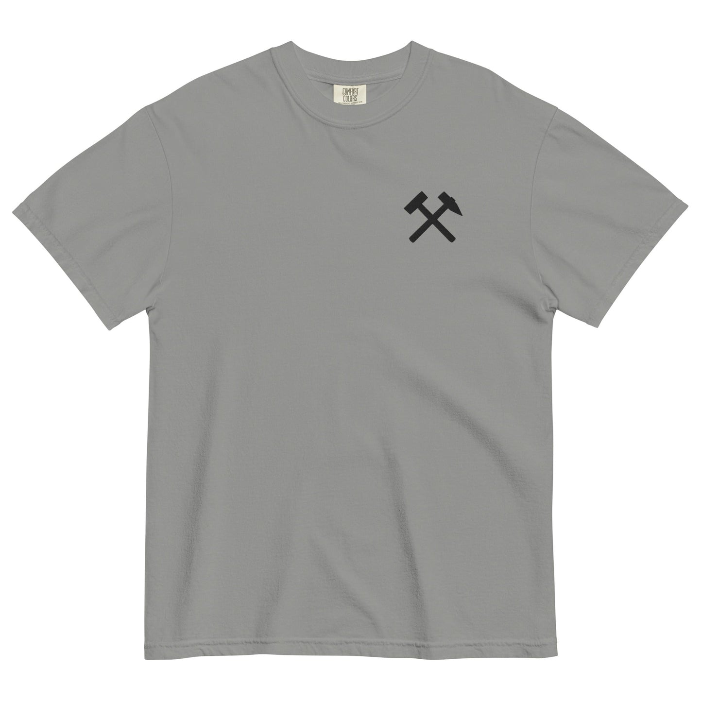 Unisex T-Shirt | Comfort Colors - gekreuzte Hämmer (schwarzer Stick) - Haamitstuff