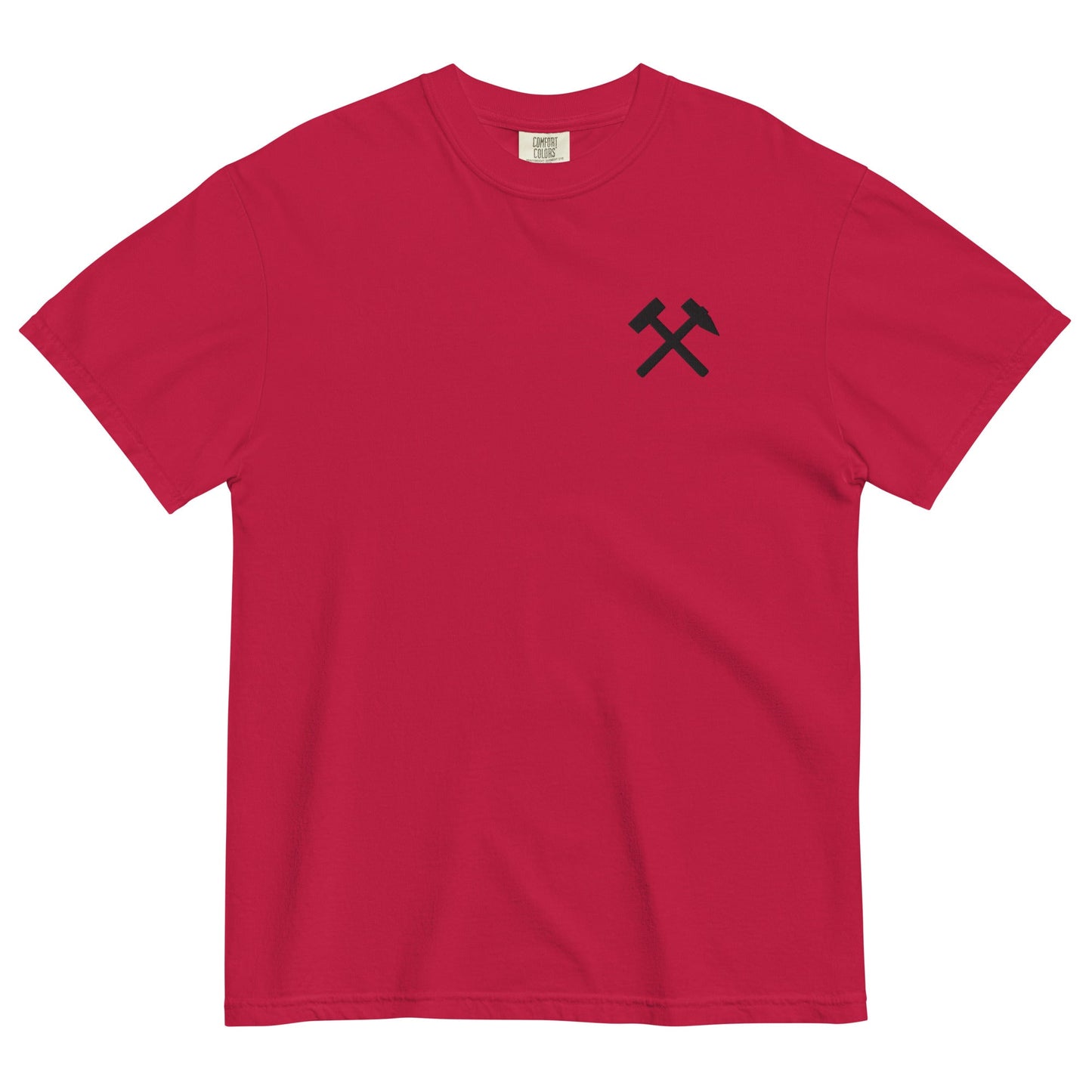 Unisex T-Shirt | Comfort Colors - gekreuzte Hämmer (schwarzer Stick) - Haamitstuff