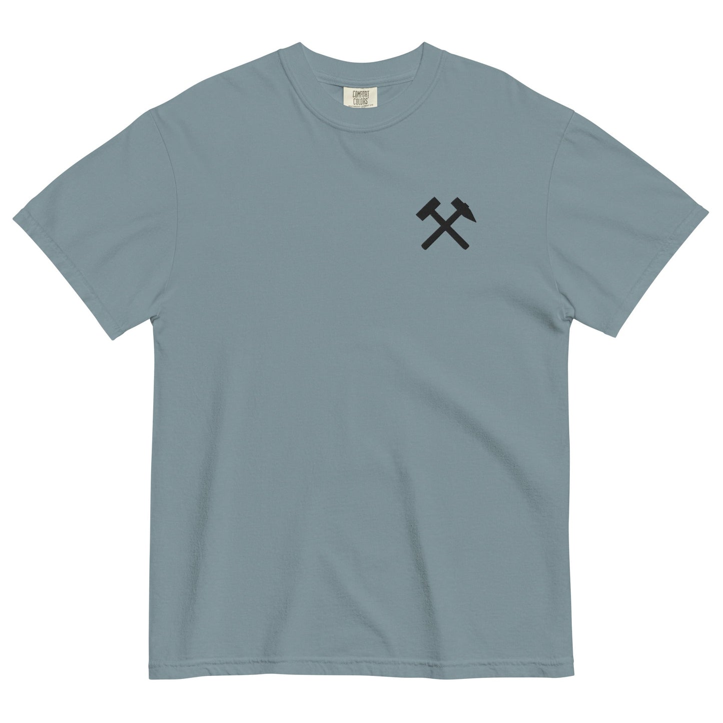 Unisex T-Shirt | Comfort Colors - gekreuzte Hämmer (schwarzer Stick) - Haamitstuff