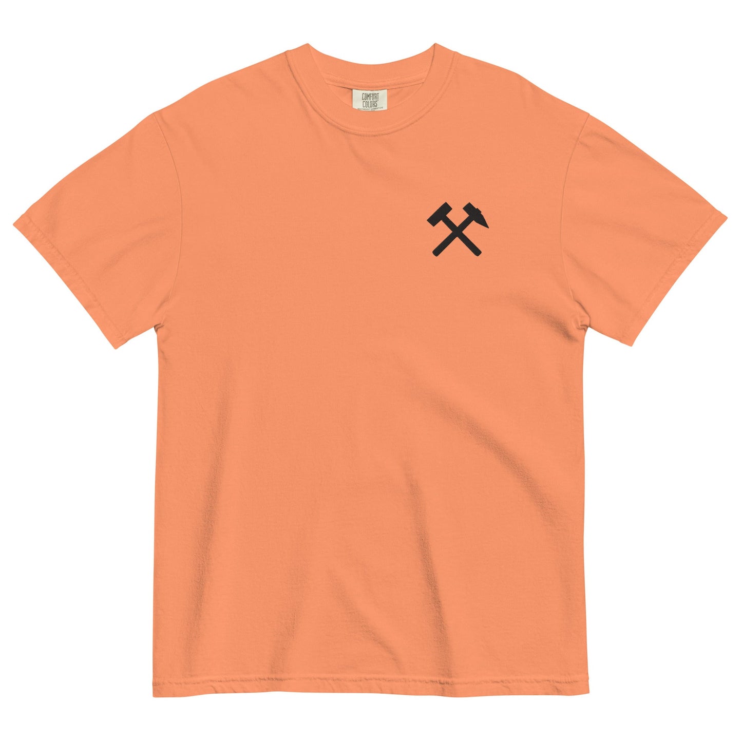 Unisex T-Shirt | Comfort Colors - gekreuzte Hämmer (schwarzer Stick) - Haamitstuff