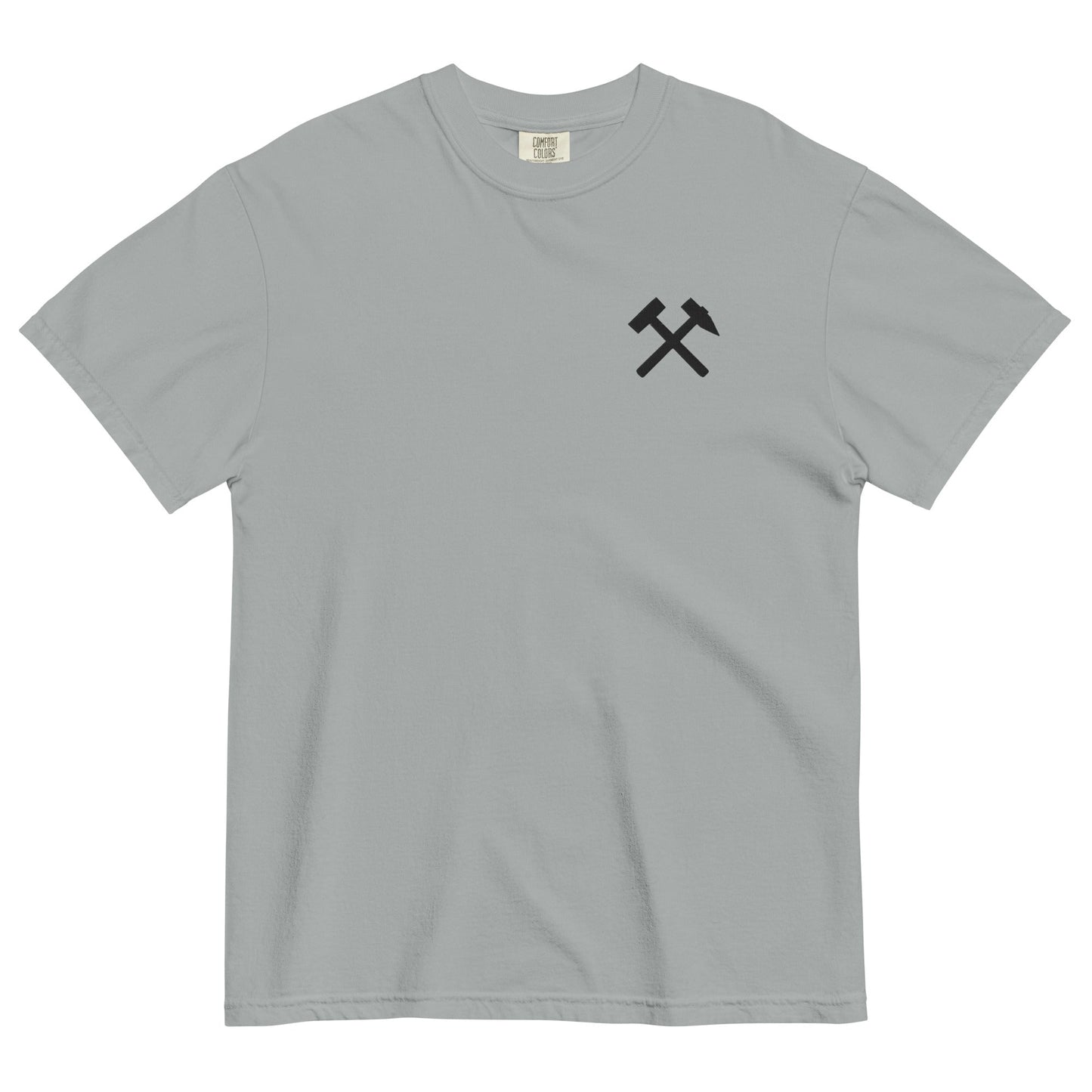 Unisex T-Shirt | Comfort Colors - gekreuzte Hämmer (schwarzer Stick) - Haamitstuff