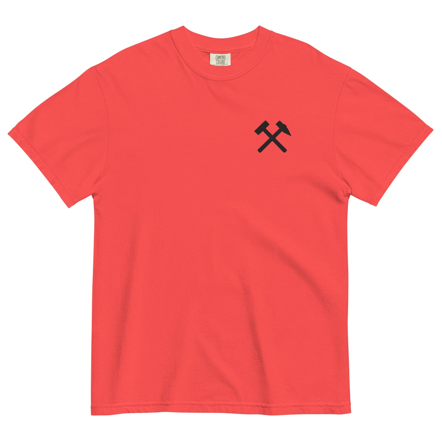 Unisex T-Shirt | Comfort Colors - gekreuzte Hämmer (schwarzer Stick) - Haamitstuff
