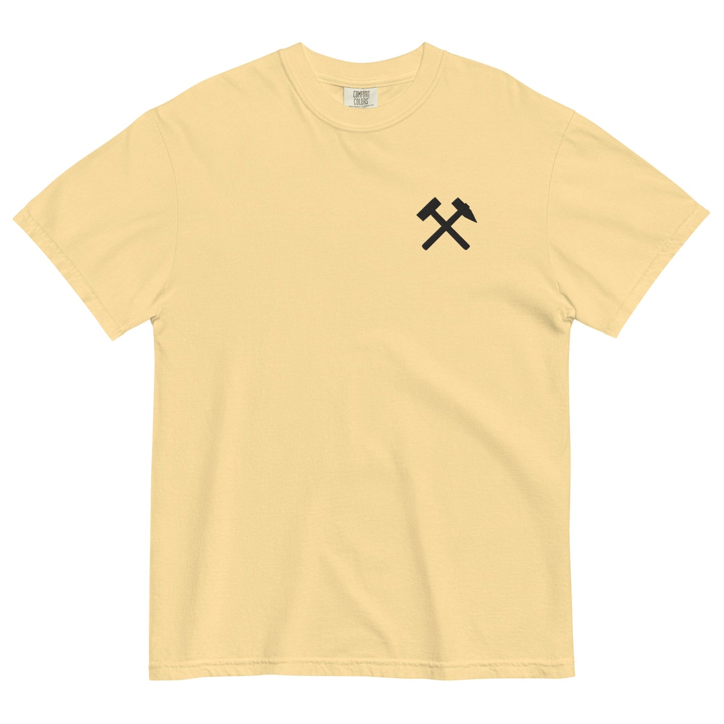 Unisex T-Shirt | Comfort Colors - gekreuzte Hämmer (schwarzer Stick) - Haamitstuff