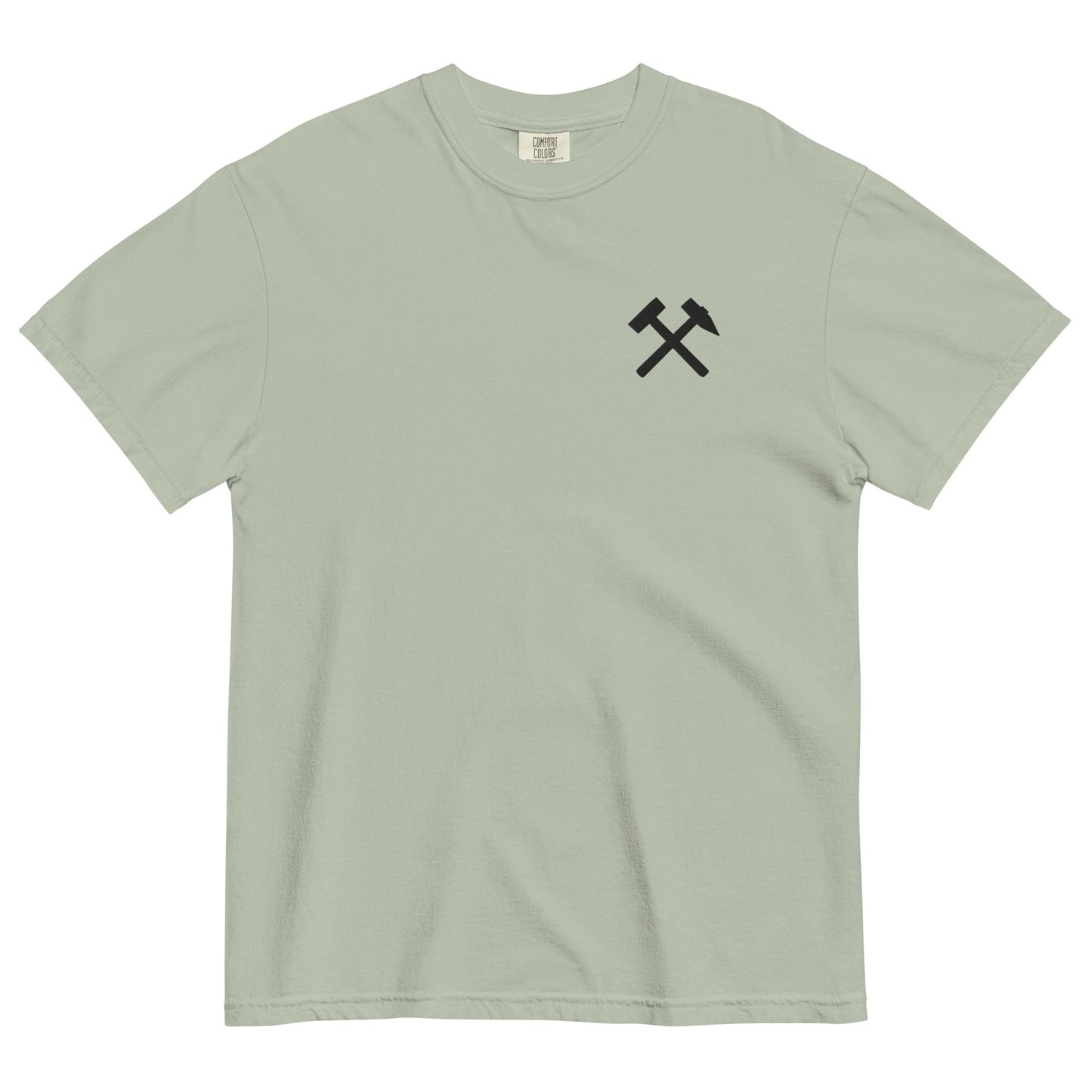 Unisex T-Shirt | Comfort Colors - gekreuzte Hämmer (schwarzer Stick) - Haamitstuff