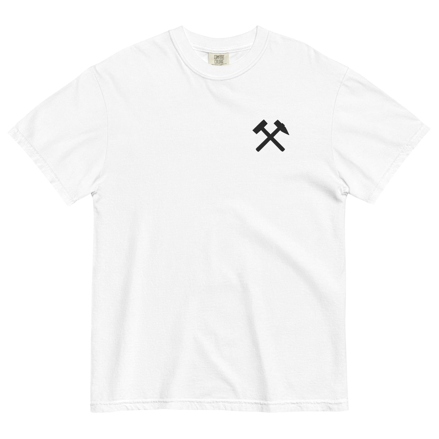 Unisex T-Shirt | Comfort Colors - gekreuzte Hämmer (schwarzer Stick) - Haamitstuff