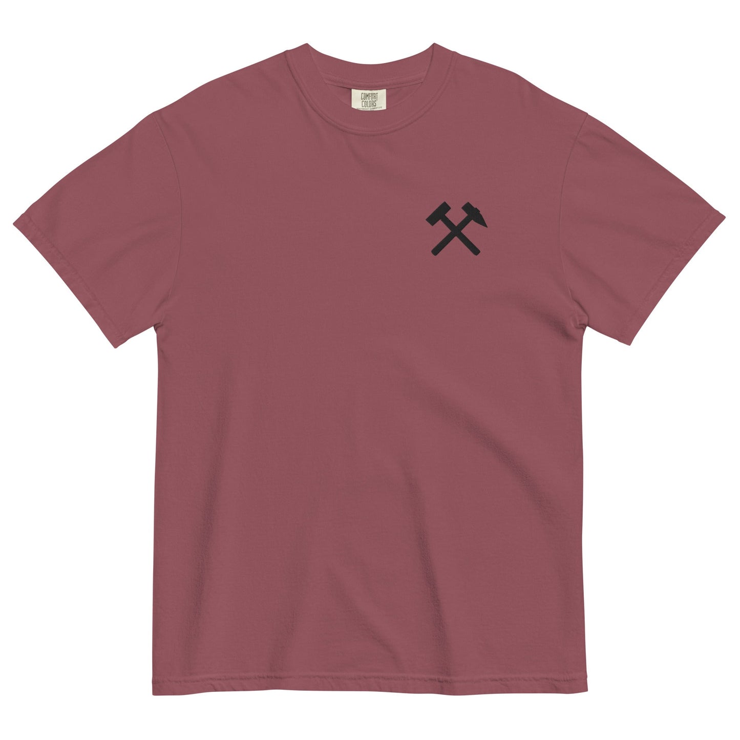 Unisex T-Shirt | Comfort Colors - gekreuzte Hämmer (schwarzer Stick) - Haamitstuff
