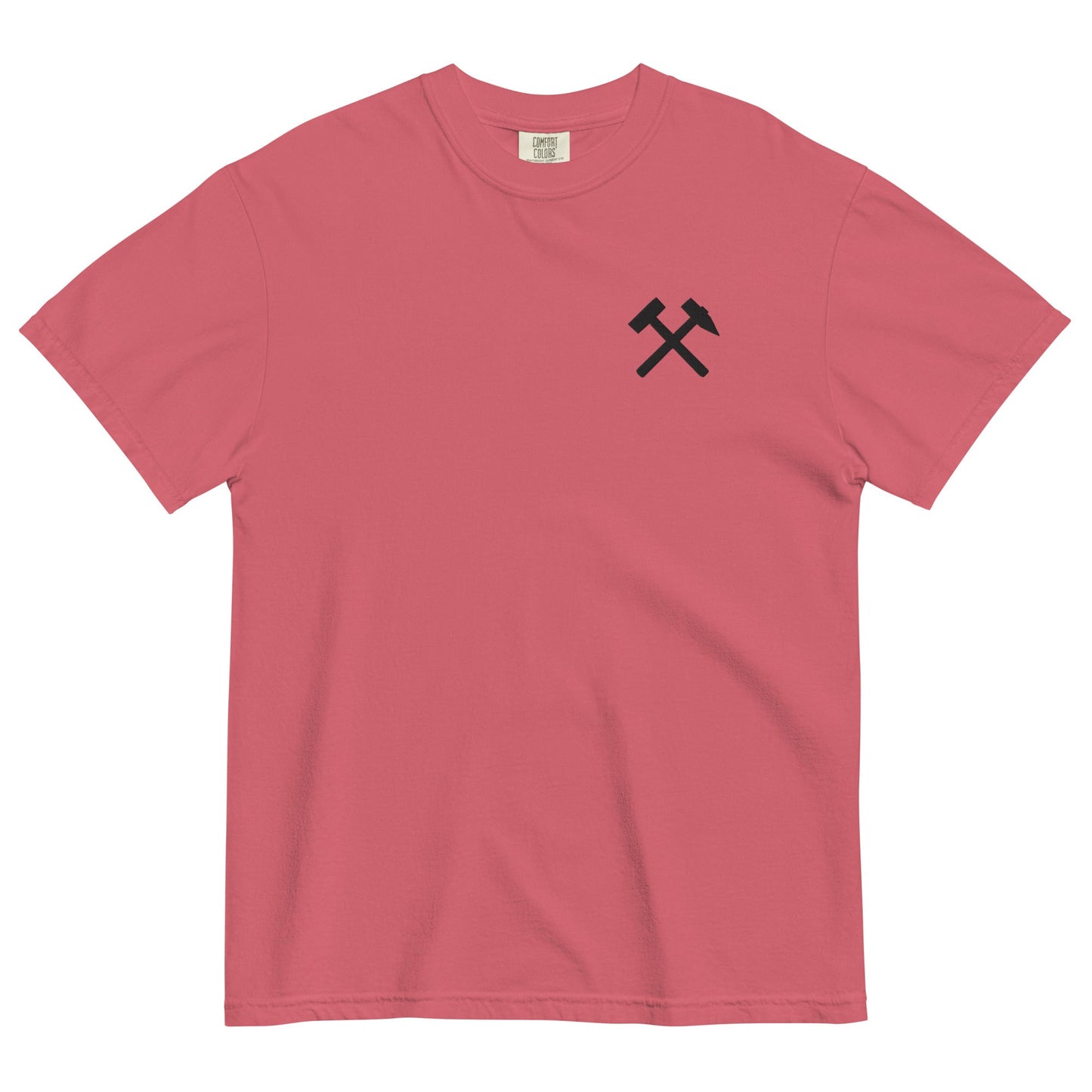 Unisex T-Shirt | Comfort Colors - gekreuzte Hämmer (schwarzer Stick) - Haamitstuff