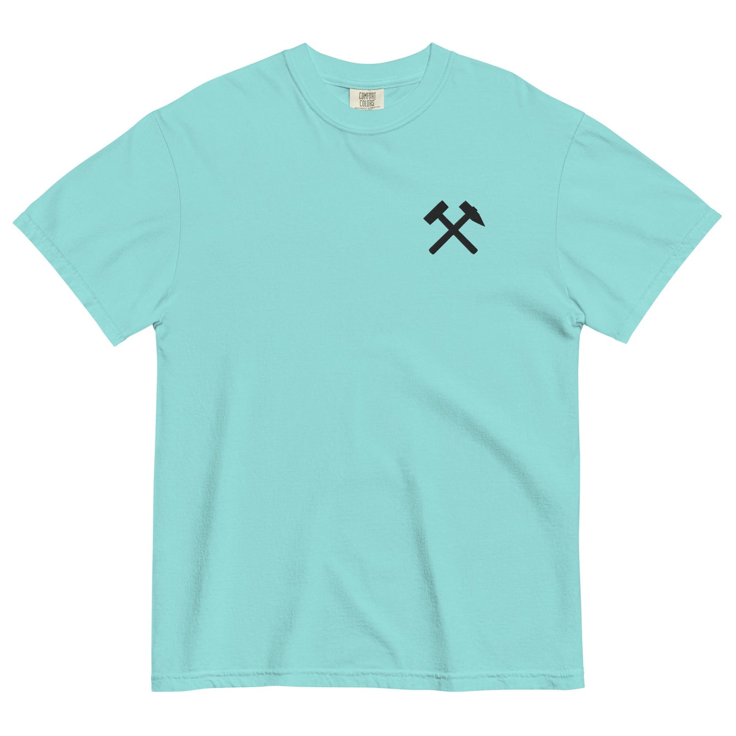 Unisex T-Shirt | Comfort Colors - gekreuzte Hämmer (schwarzer Stick) - Haamitstuff
