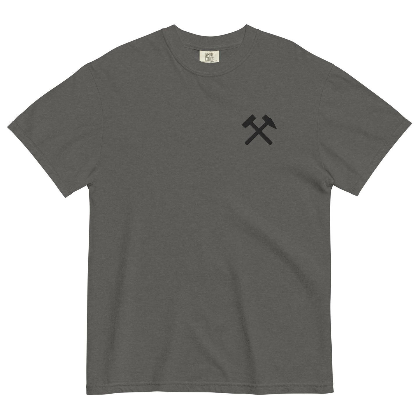 Unisex T-Shirt | Comfort Colors - gekreuzte Hämmer (schwarzer Stick) - Haamitstuff