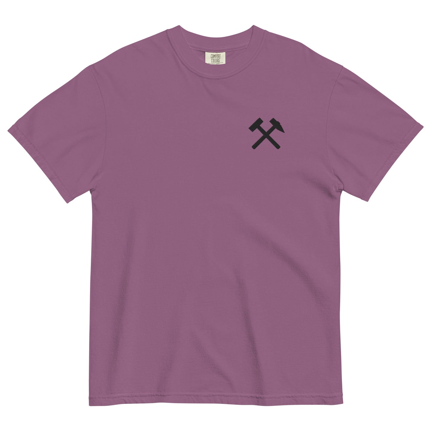 Unisex T-Shirt | Comfort Colors - gekreuzte Hämmer (schwarzer Stick) - Haamitstuff