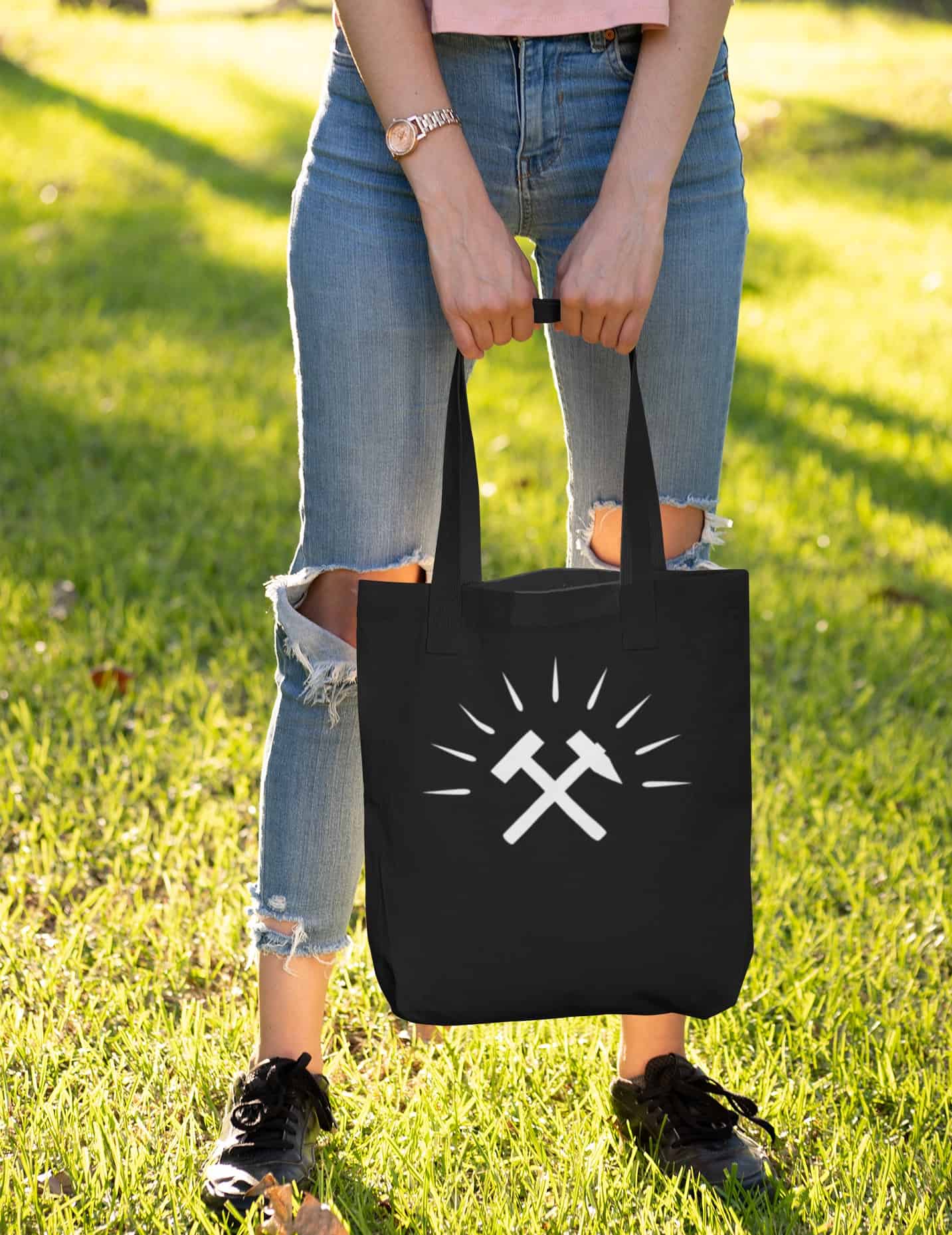 Accessoire - Bio-Stoffbeutel - Gekreuzte Hämmer - Haamitstuff