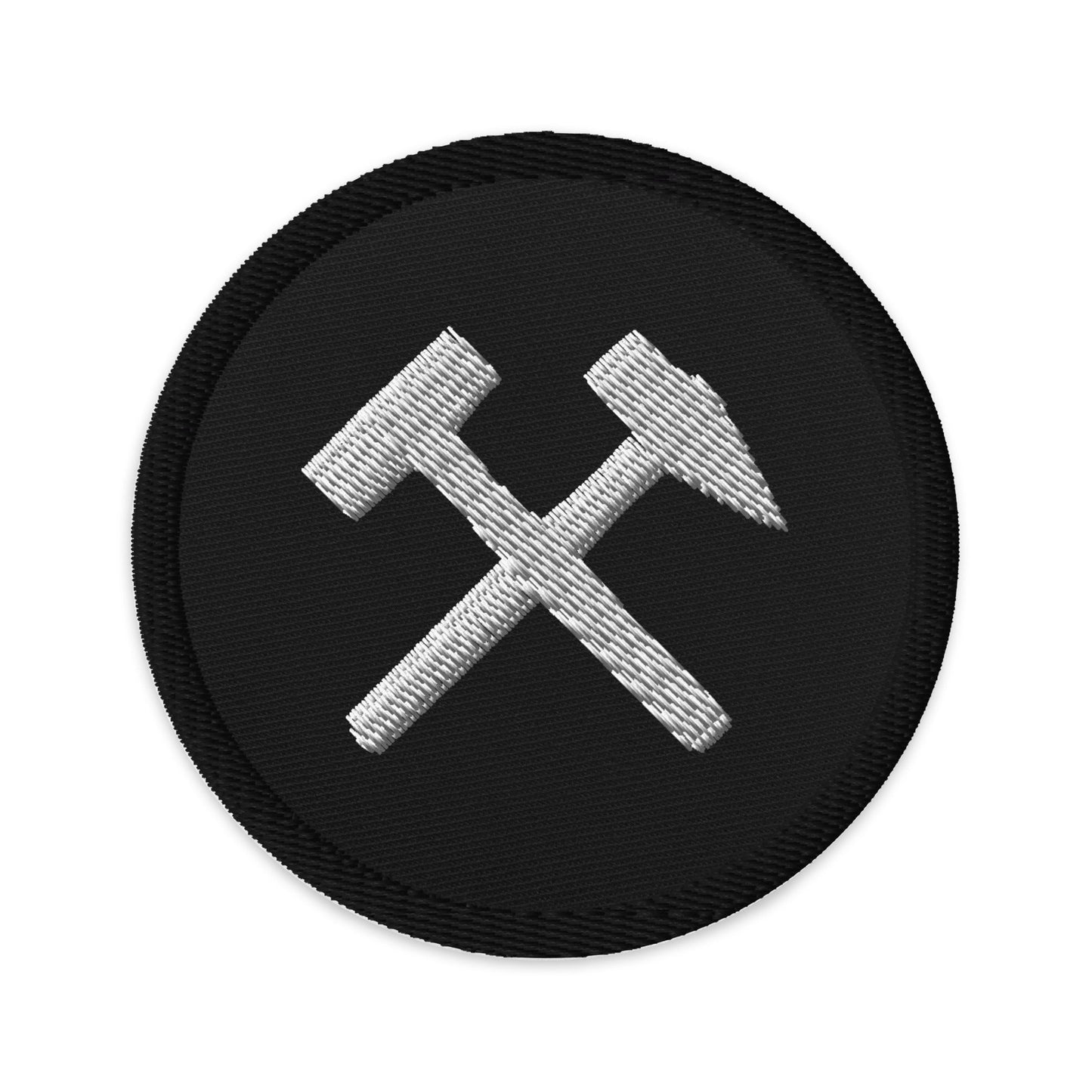 Accessoire - Gestickter Aufnäher - gekreuzte Hämmer - Haamitstuff