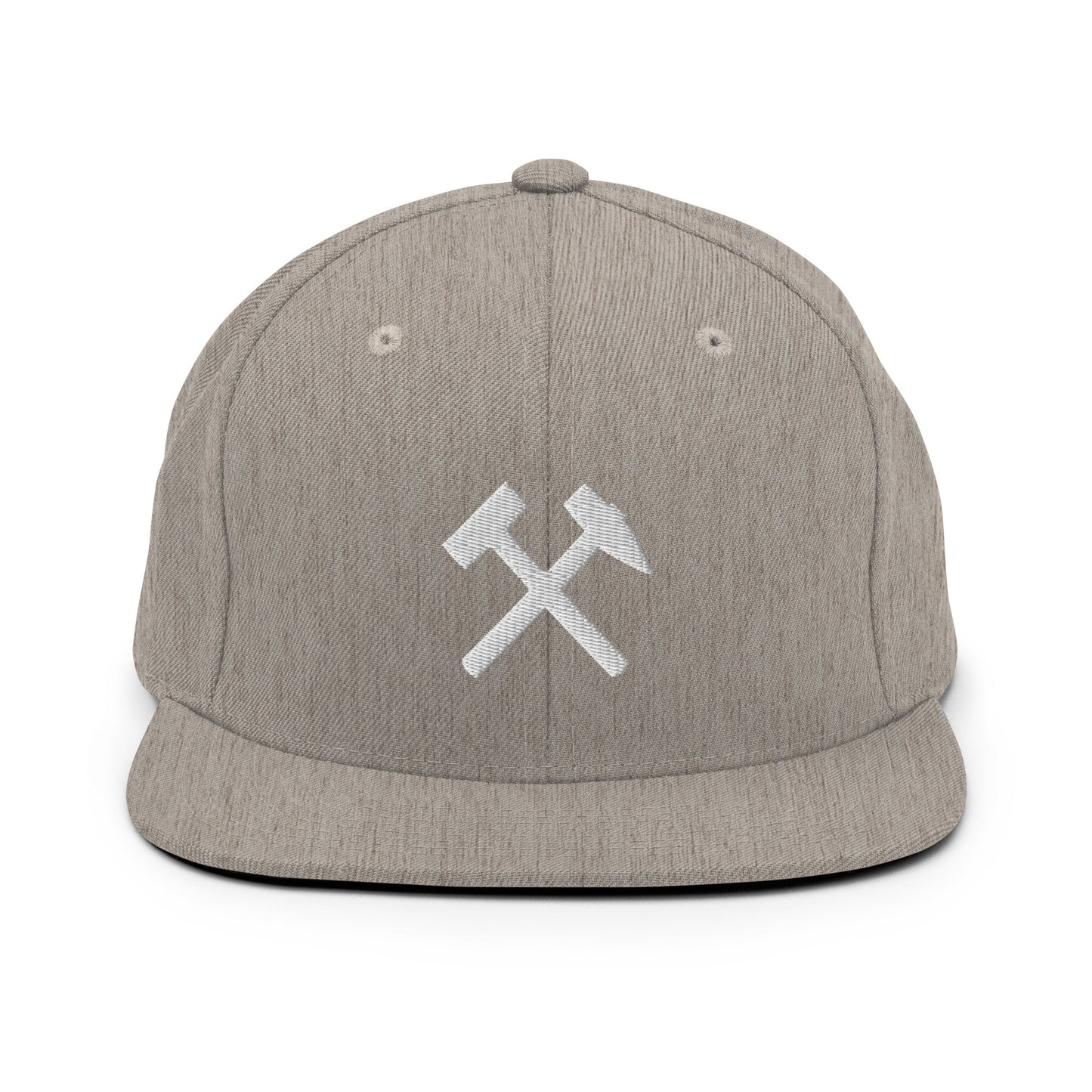Snapback-Cap - Gekreuzte Hämmer (weiß) - Haamitstuff