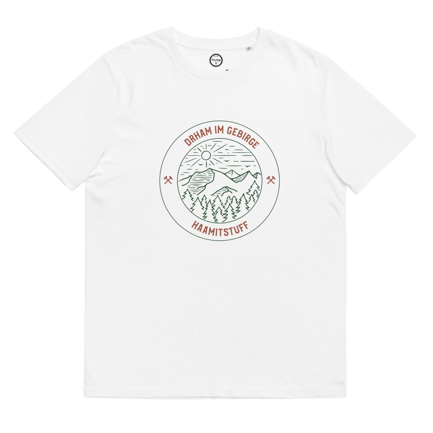 Unisex - T-Shirt - Bio-Baumwolle - Drham im Gebirge - Haamitstuff