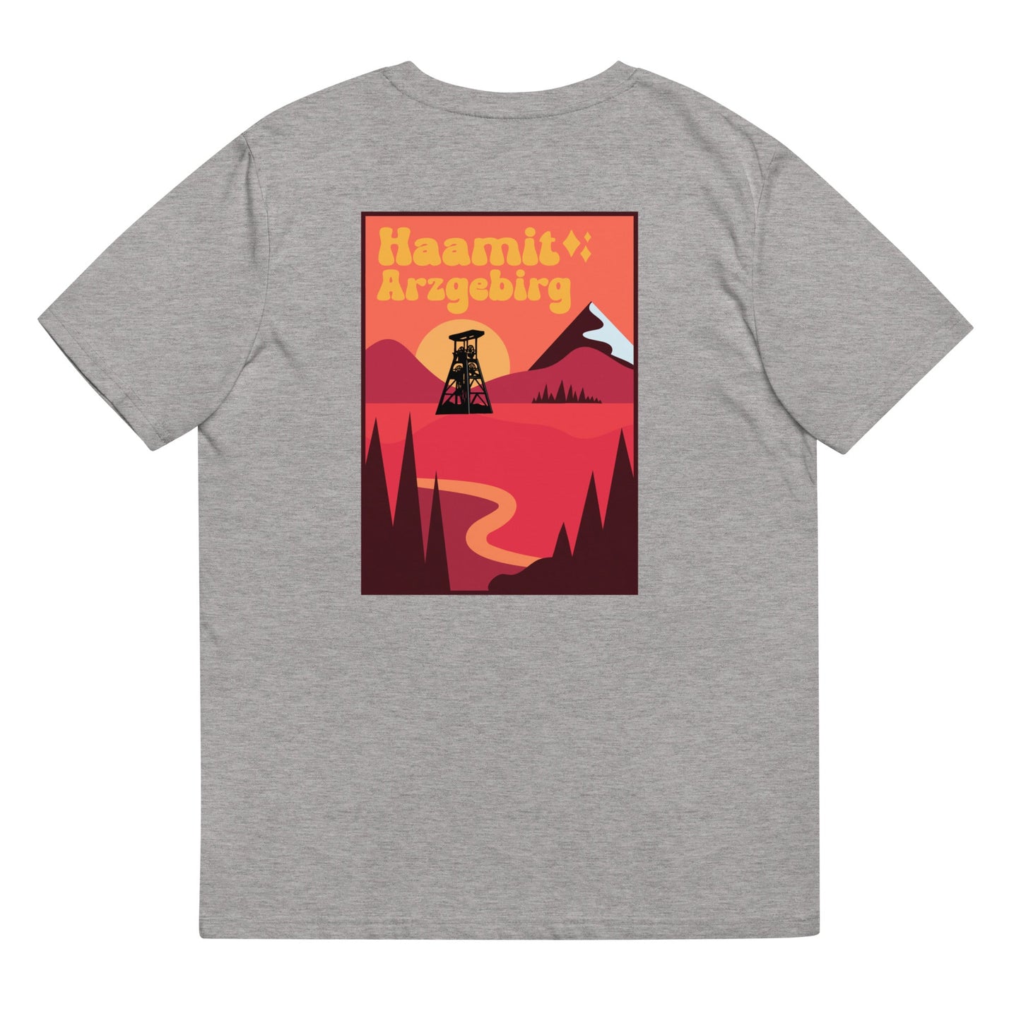 Unisex - T-Shirt - Bio-Baumwolle - Haamit Arzgebirg (Rückenprint) - Haamitstuff