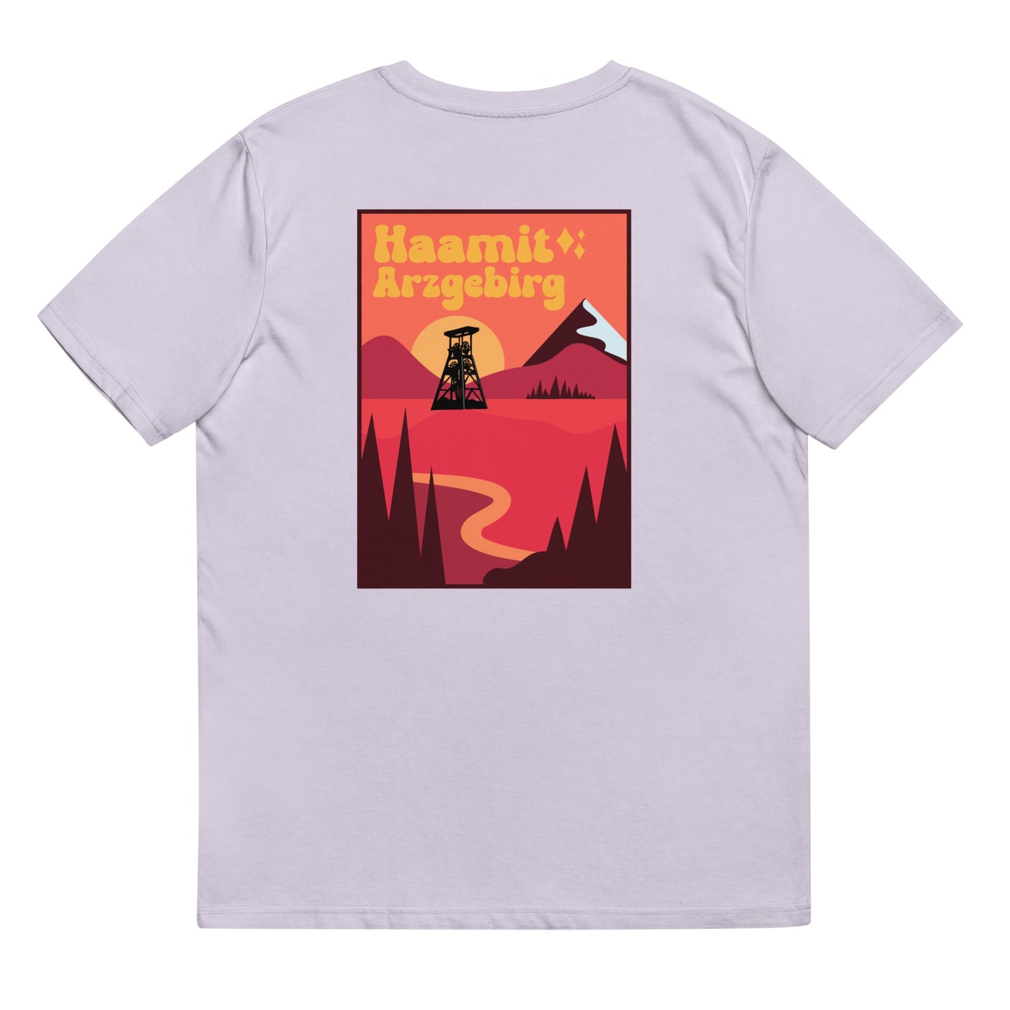 Unisex - T-Shirt - Bio-Baumwolle - Haamit Arzgebirg (Rückenprint) - Haamitstuff