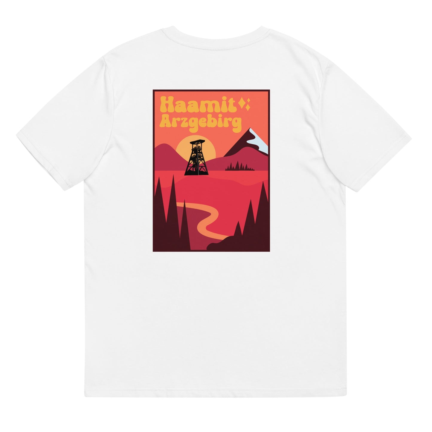 Unisex - T-Shirt - Bio-Baumwolle - Haamit Arzgebirg (Rückenprint) - Haamitstuff
