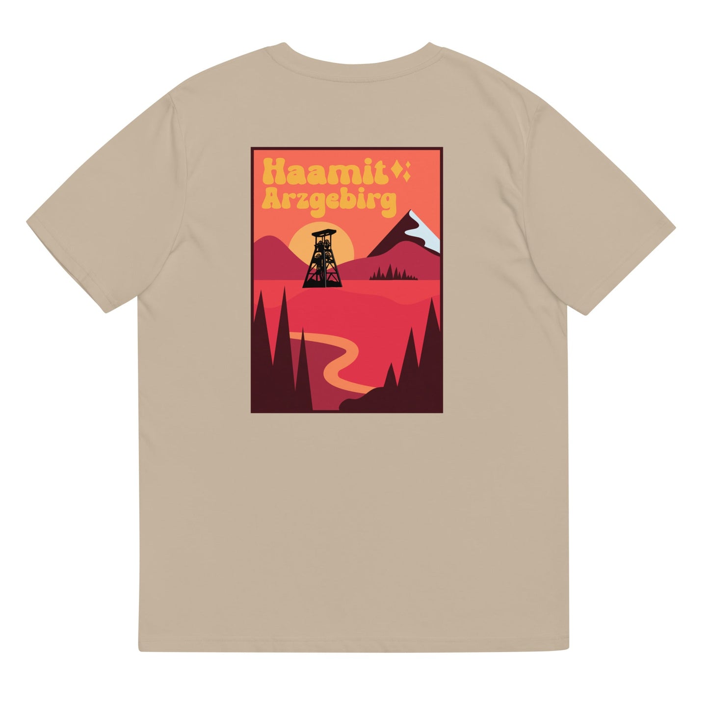 Unisex - T-Shirt - Bio-Baumwolle - Haamit Arzgebirg (Rückenprint) - Haamitstuff