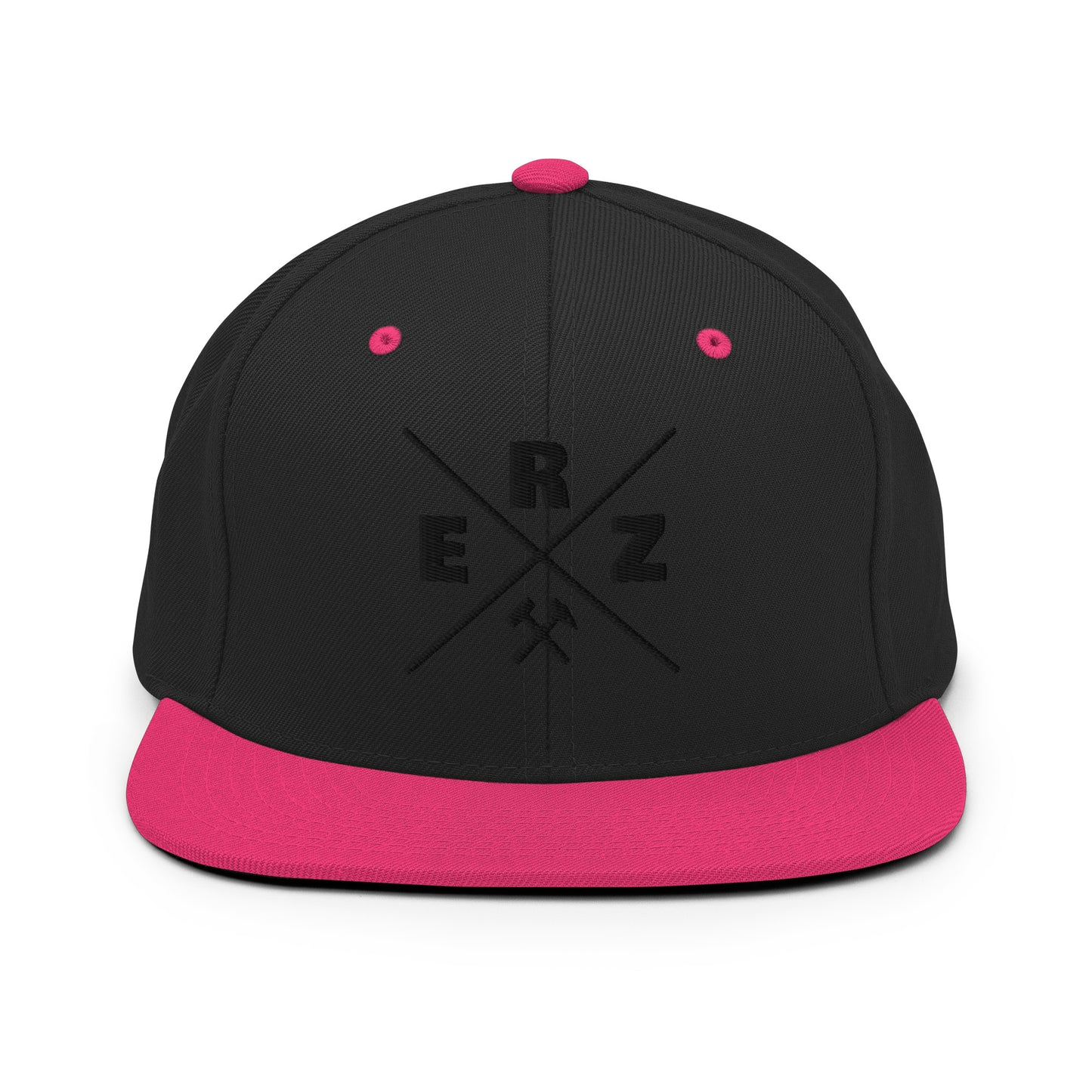 Snapback-Cap - Erz - schwarzer Stick