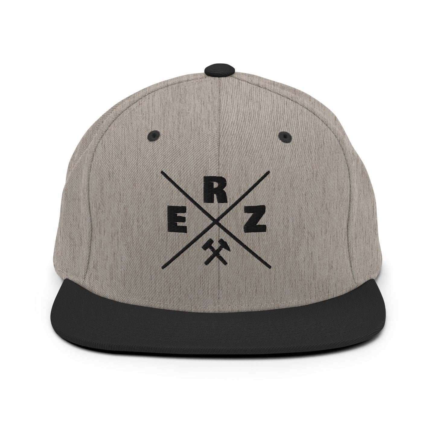 Snapback-Cap - Erz - schwarzer Stick