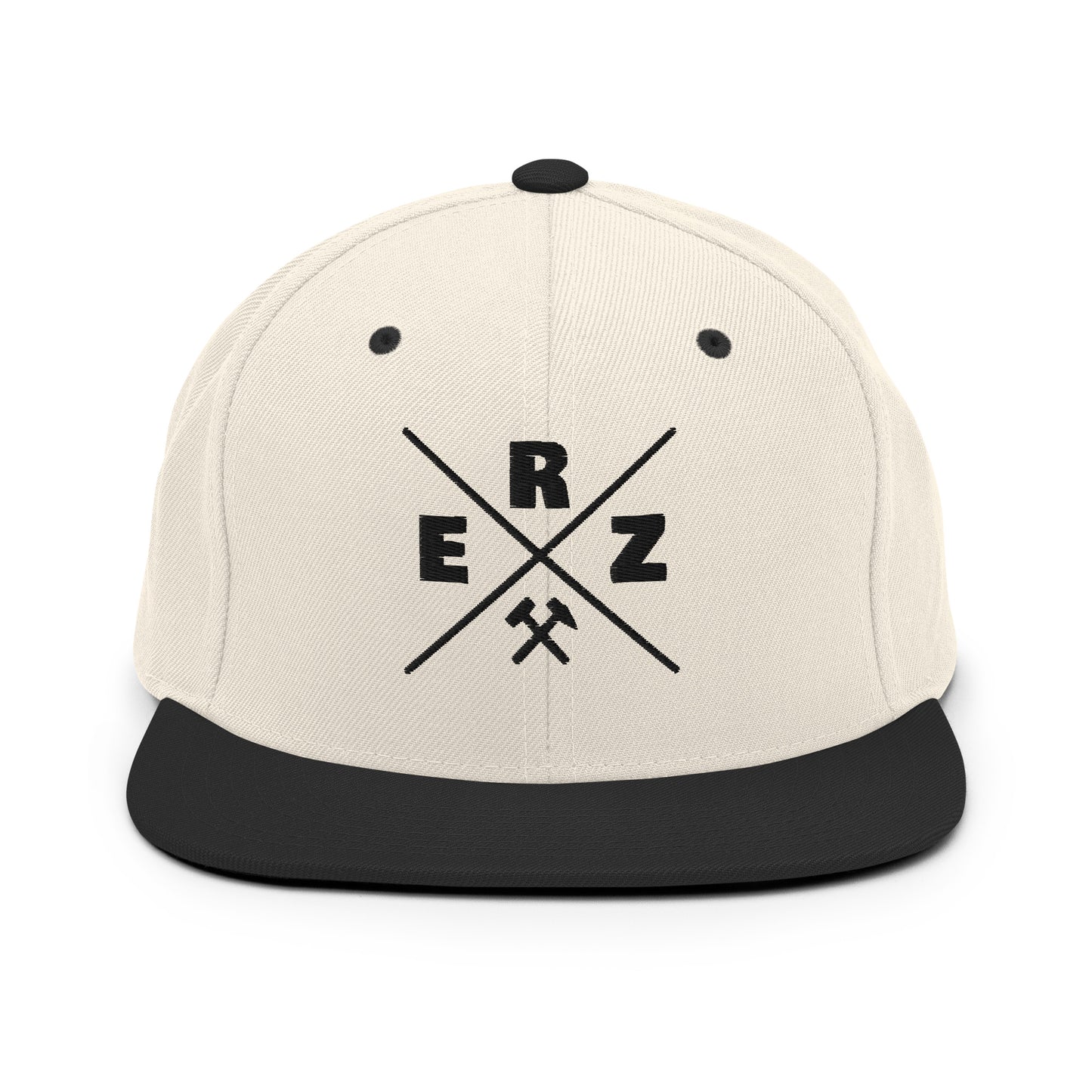 Snapback-Cap - Erz - schwarzer Stick