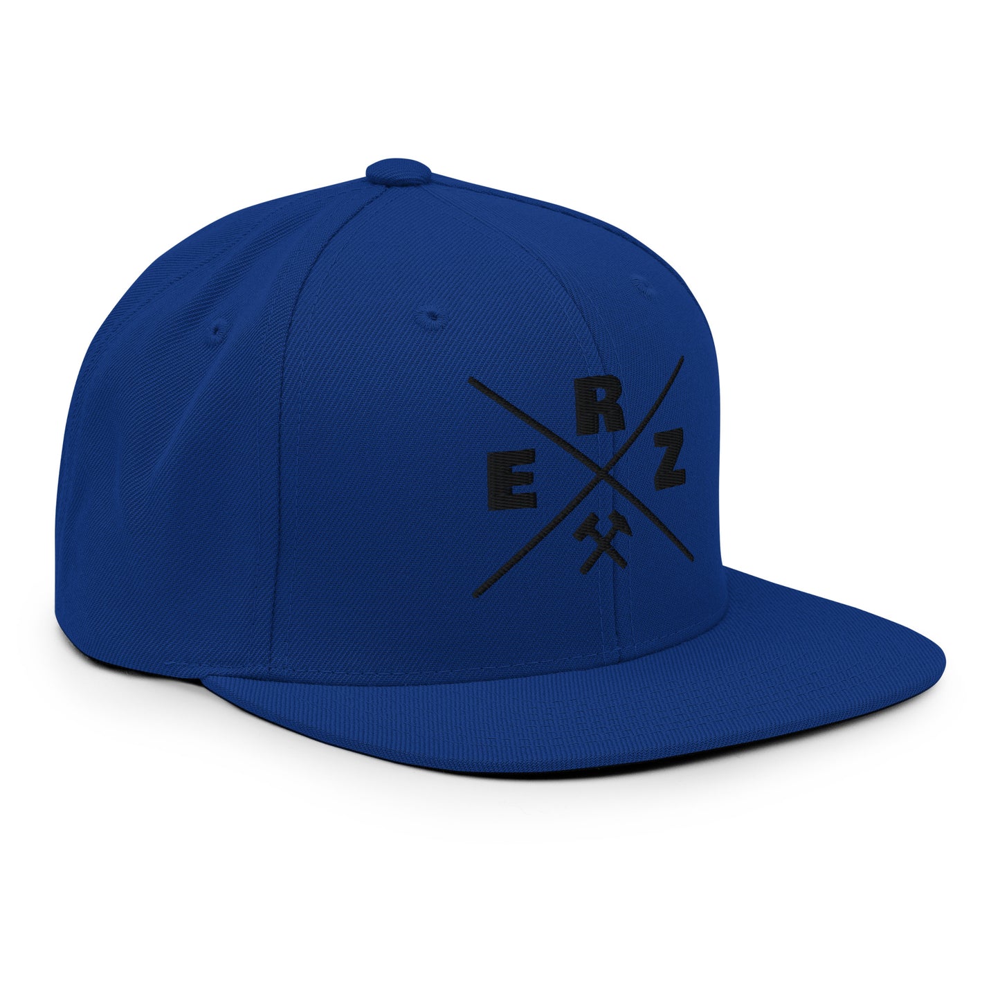 Snapback-Cap - Erz - schwarzer Stick