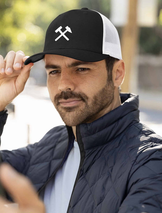 Trucker - Cap gekreuzte Hämmer (weiß) - Haamitstuff