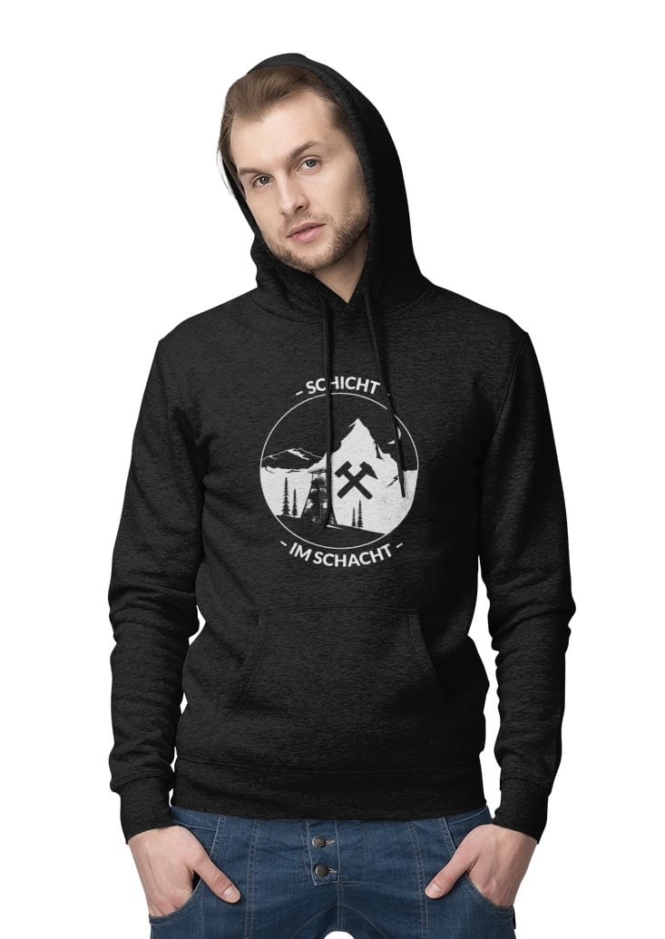 Unisex - Bio - Kapuzenpullover - Schicht im Schacht - Haamitstuff