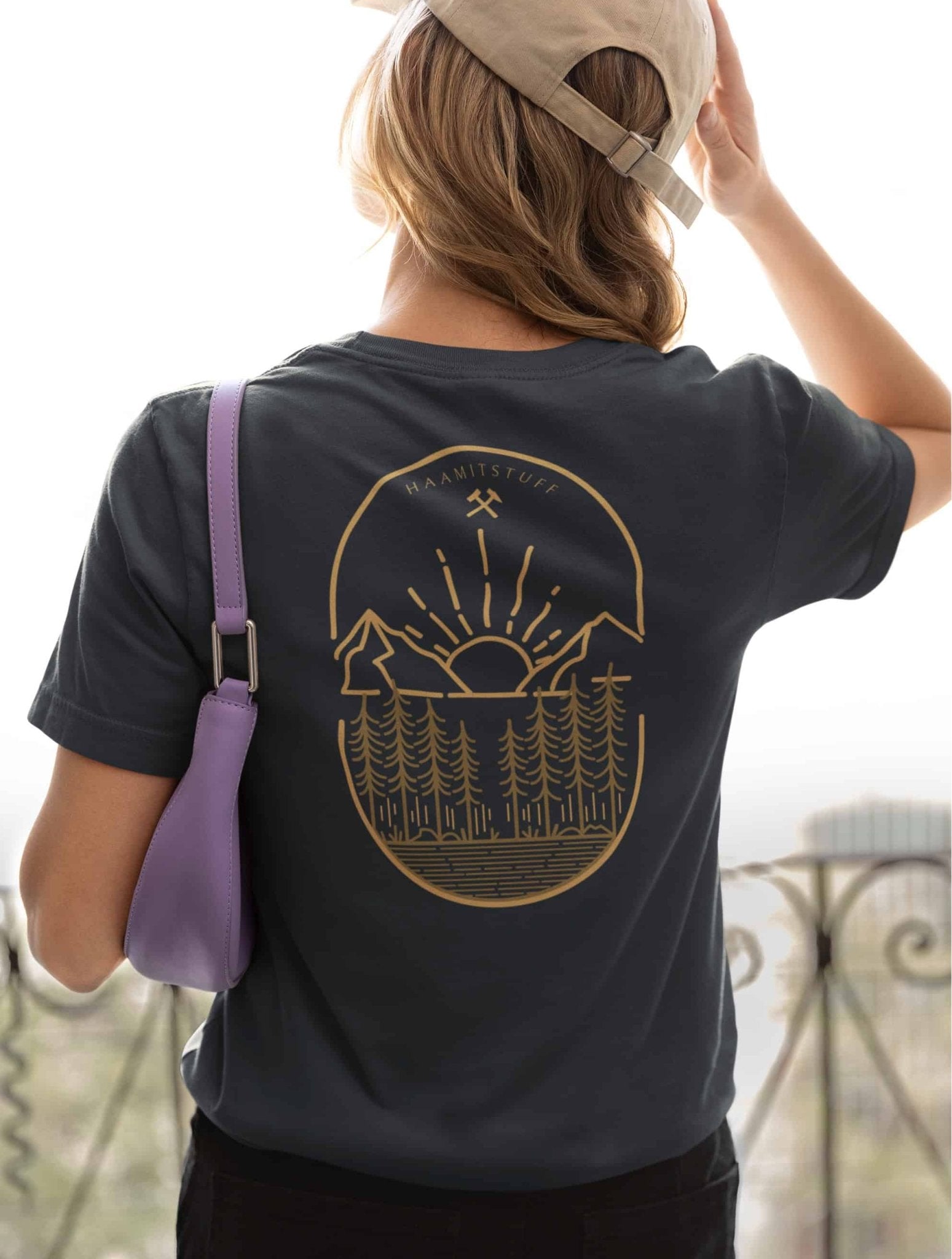 Unisex - T-Shirt - Bio - Baumwolle - Erzgebirge (Rückenprint) - Haamitstuff