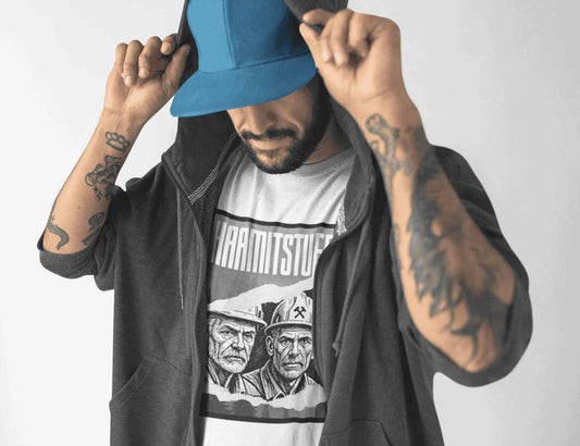 Unisex - T-Shirt - Bio - Baumwolle Haamitstuff Bergmänner - Haamitstuff