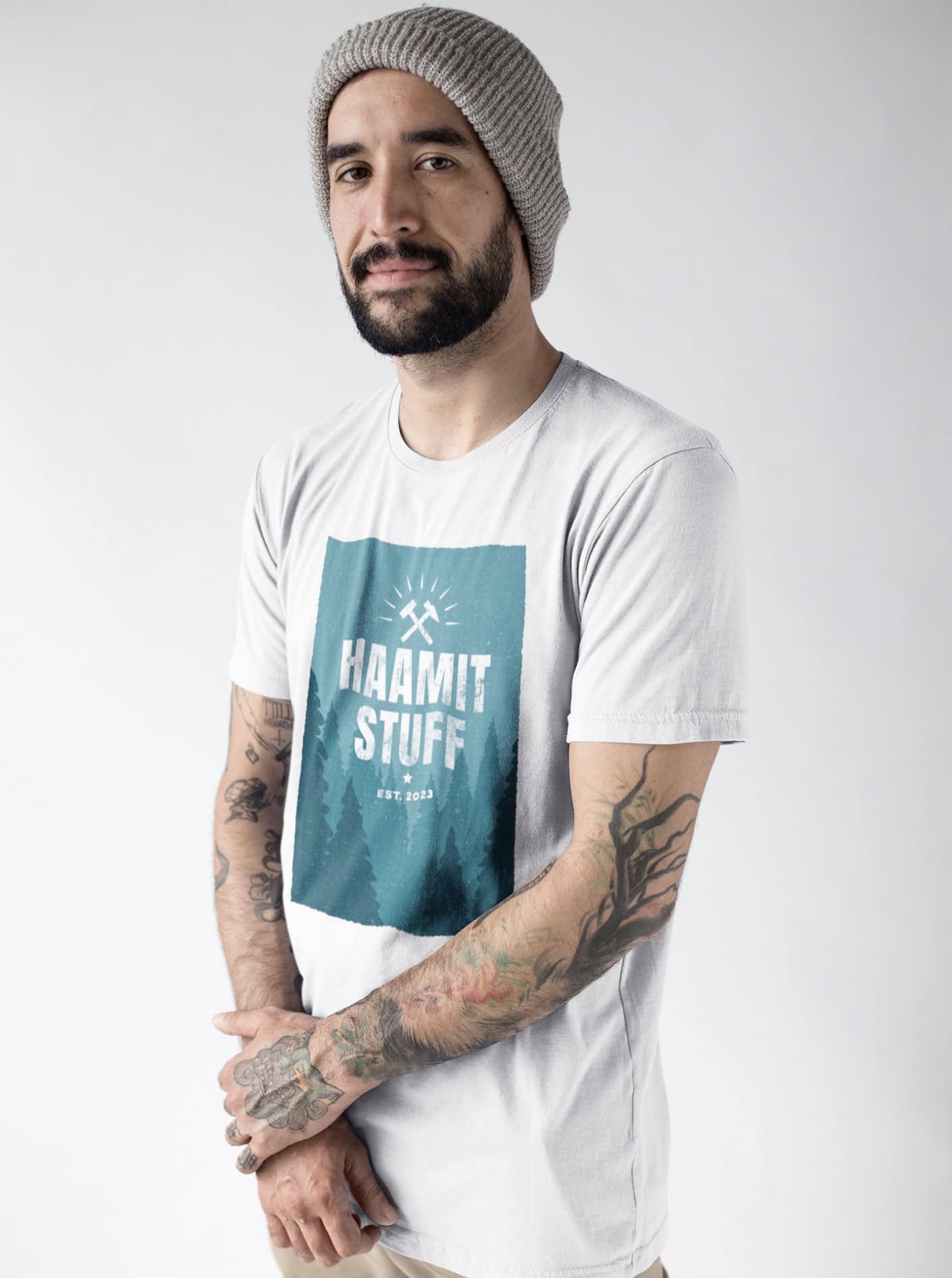 Unisex - T-Shirt - Bio - Baumwolle - Haamitstuff woods - Haamitstuff