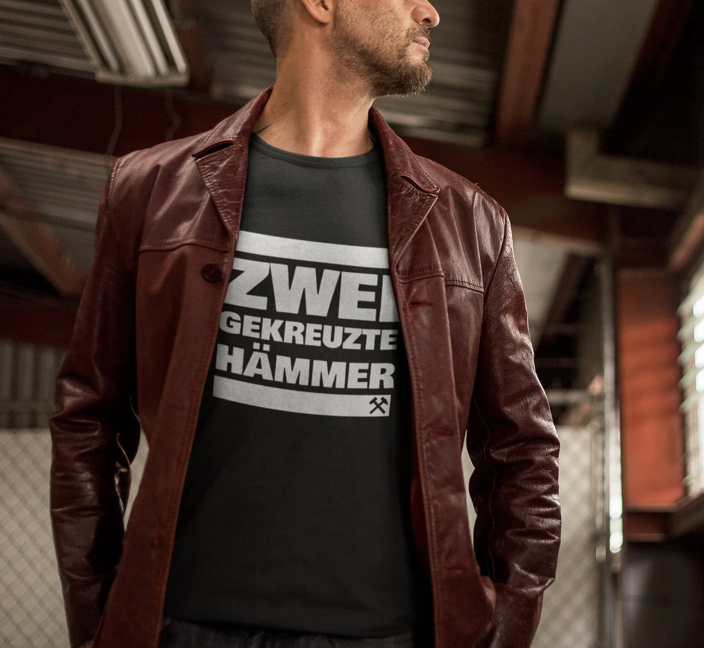 Unisex - T-Shirt - Bio - Baumwolle - Zwei gekreuzte Hämmer - Haamitstuff