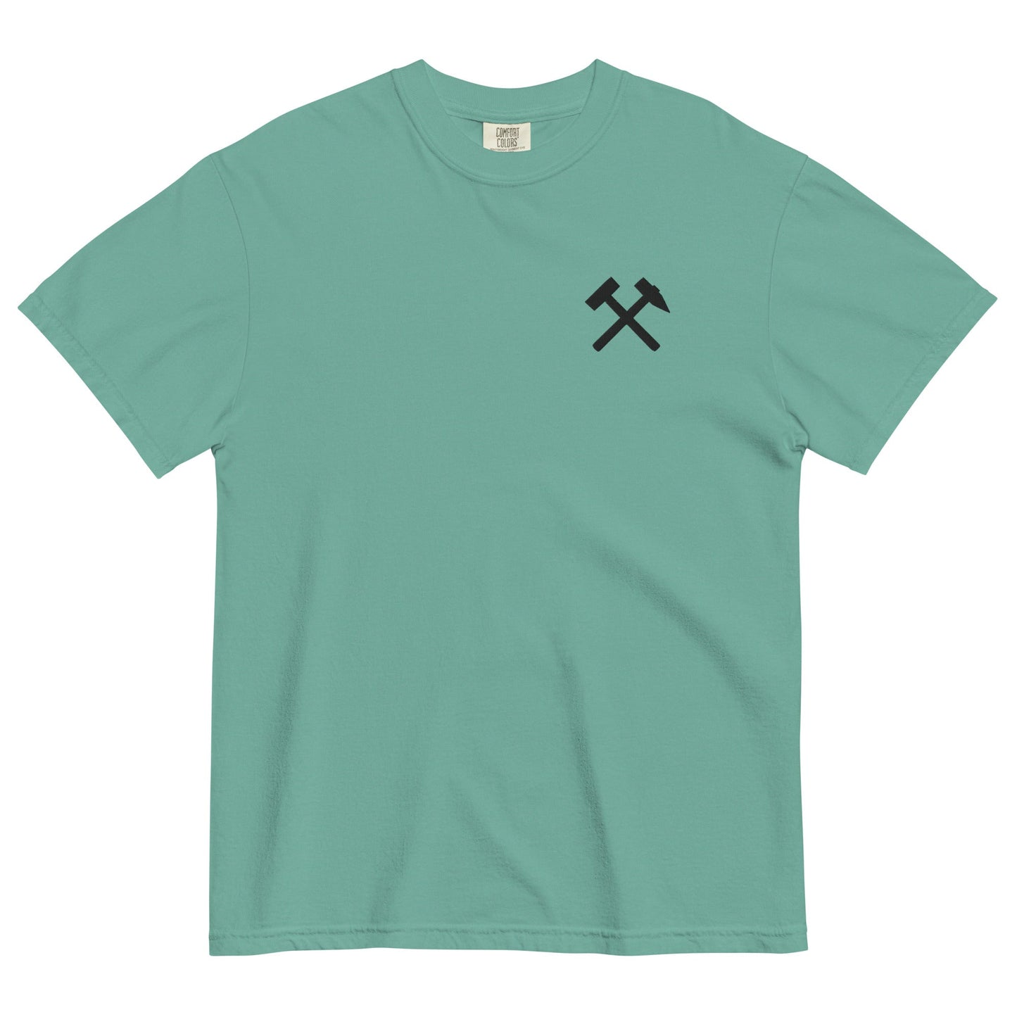 Unisex T-Shirt | Comfort Colors - gekreuzte Hämmer (schwarzer Stick) - Haamitstuff