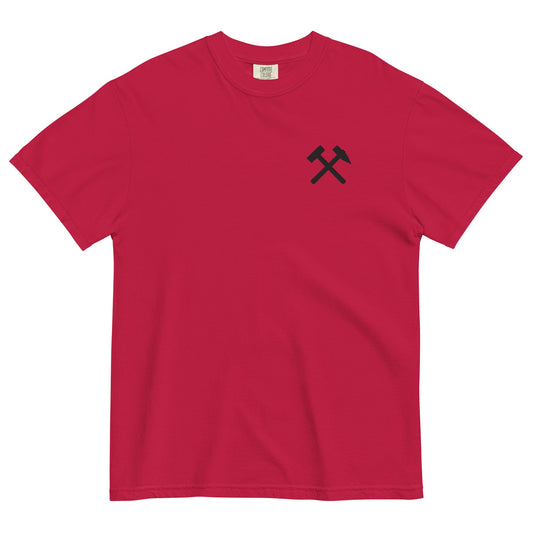 Unisex T-Shirt | Comfort Colors - gekreuzte Hämmer (schwarzer Stick) - Haamitstuff