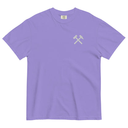 Unisex T-Shirt - Comfort Colors - gekreuzten Hämmer (weißer Stick) - Haamitstuff