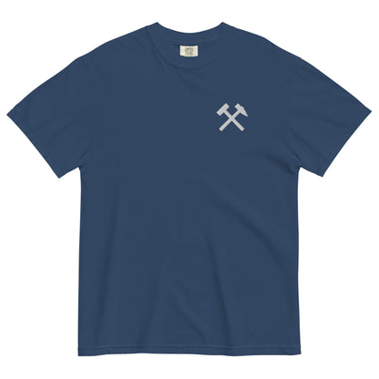 Unisex T-Shirt - Comfort Colors - gekreuzten Hämmer (weißer Stick) - Haamitstuff