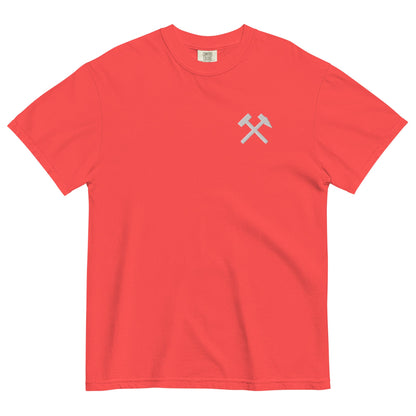 Unisex T-Shirt - Comfort Colors - gekreuzten Hämmer (weißer Stick) - Haamitstuff