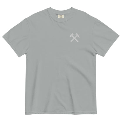 Unisex T-Shirt - Comfort Colors - gekreuzten Hämmer (weißer Stick) - Haamitstuff
