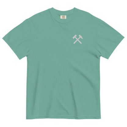 Unisex T-Shirt - Comfort Colors - gekreuzten Hämmer (weißer Stick) - Haamitstuff