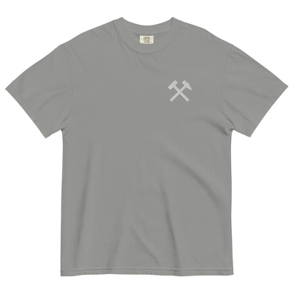 Unisex T-Shirt - Comfort Colors - gekreuzten Hämmer (weißer Stick) - Haamitstuff