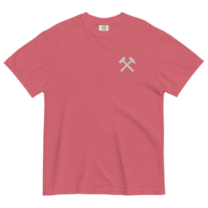 Unisex T-Shirt - Comfort Colors - gekreuzten Hämmer (weißer Stick) - Haamitstuff