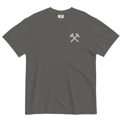 Unisex T-Shirt - Comfort Colors - gekreuzten Hämmer (weißer Stick) - Haamitstuff