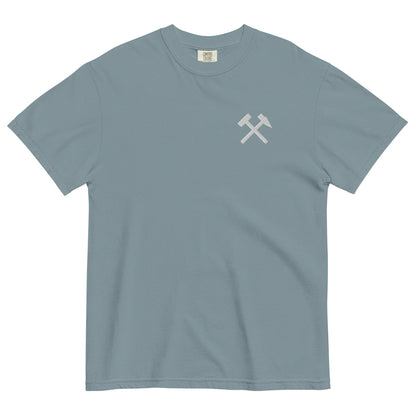 Unisex T-Shirt - Comfort Colors - gekreuzten Hämmer (weißer Stick) - Haamitstuff