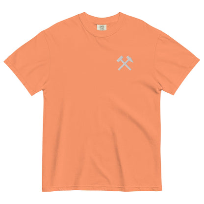 Unisex T-Shirt - Comfort Colors - gekreuzten Hämmer (weißer Stick) - Haamitstuff