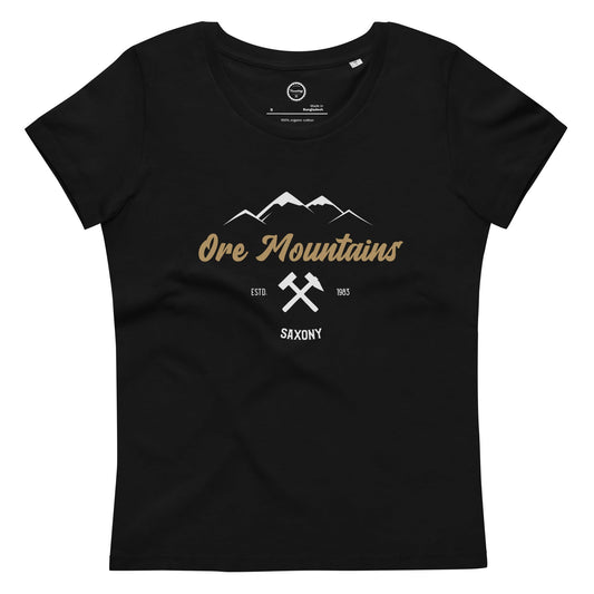 Enganliegendes Bio-T-Shirt für Damen - Ore Mountains - Haamitstuff